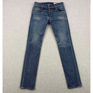Rag & Bone Jeans Mens 30x33 Blue Fit 2 Slim Leg 5 Pocket Distressed Denim